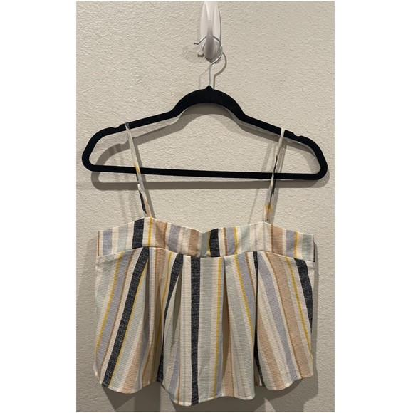 SADIE & SAGE Multicolor Spaghetti Straps Crop Top - Picture 1 of 3